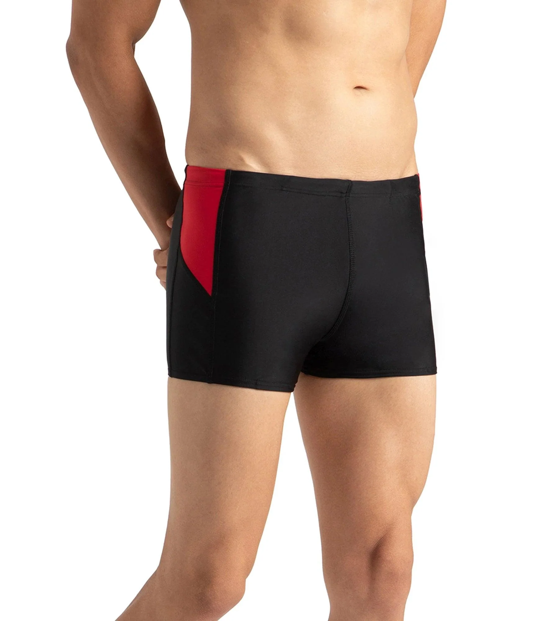 Men's Endurance 10 Dive Aquashort - Black & Fed Red - Image 4