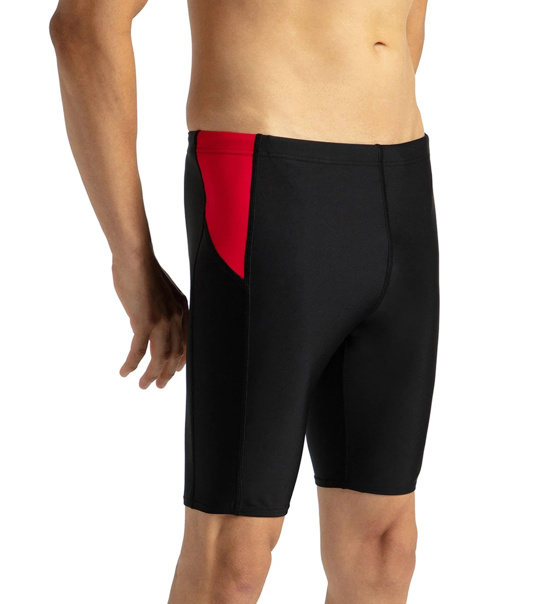 Men's Endurance 10 Dive Jammer - Black & Fed Red - Image 4