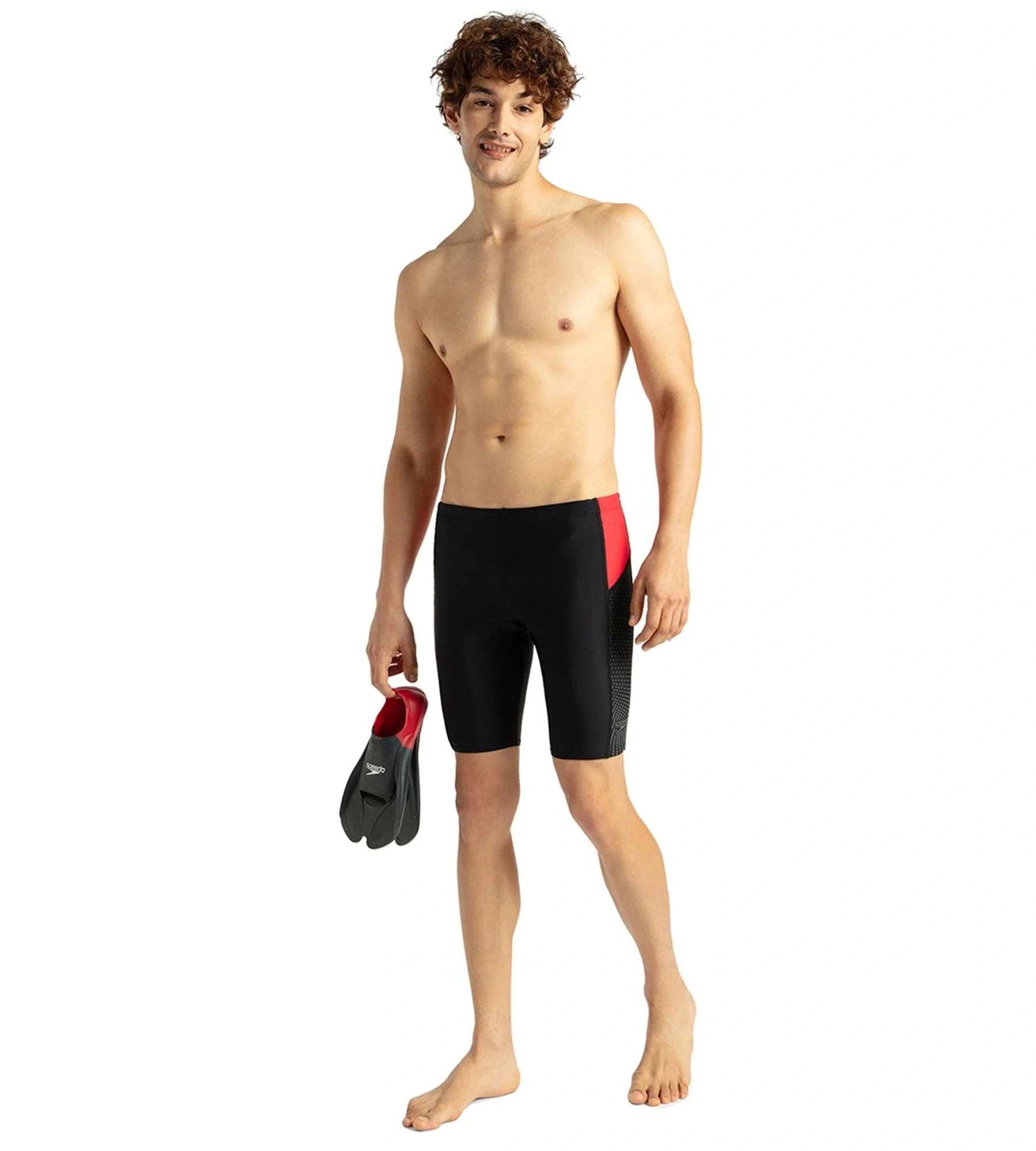 Men's Endurance 10 Dive Jammer - Black & Fed Red - Image 6
