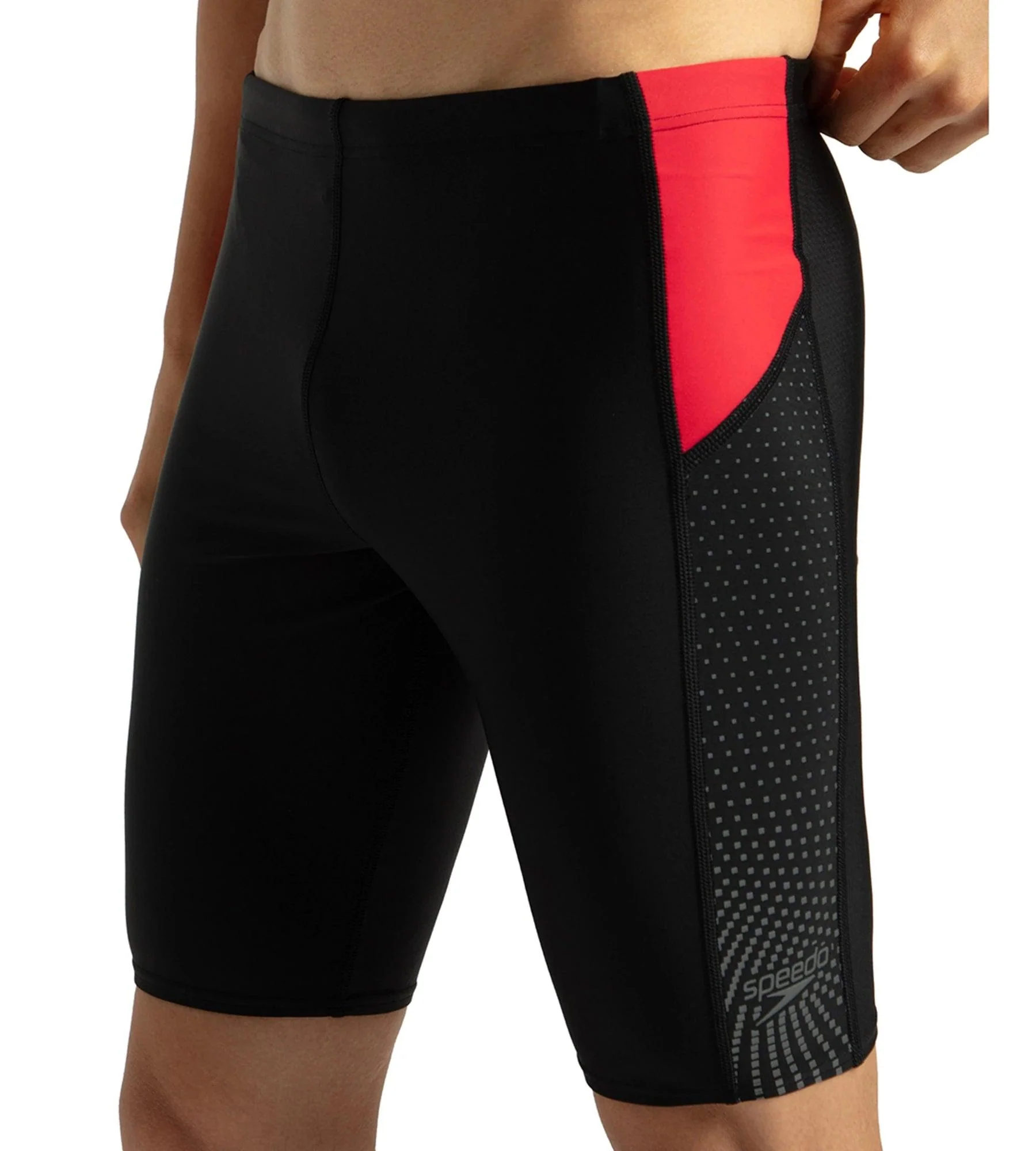 Men's Endurance 10 Dive Jammer - Black & Fed Red - Image 7
