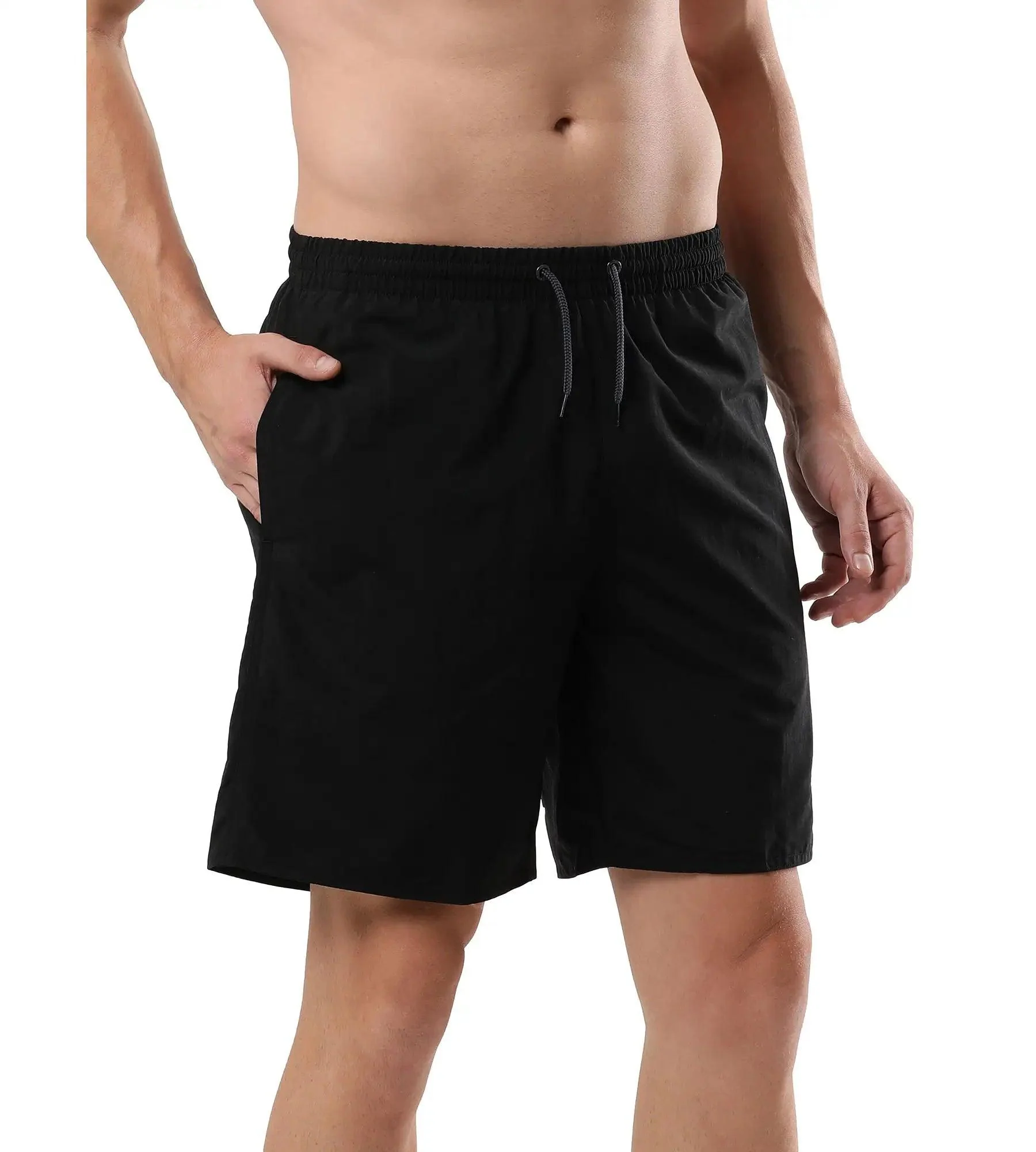 Men's Recycled Nylon Essential Watershorts - Black & Oxid Grey - Image 5