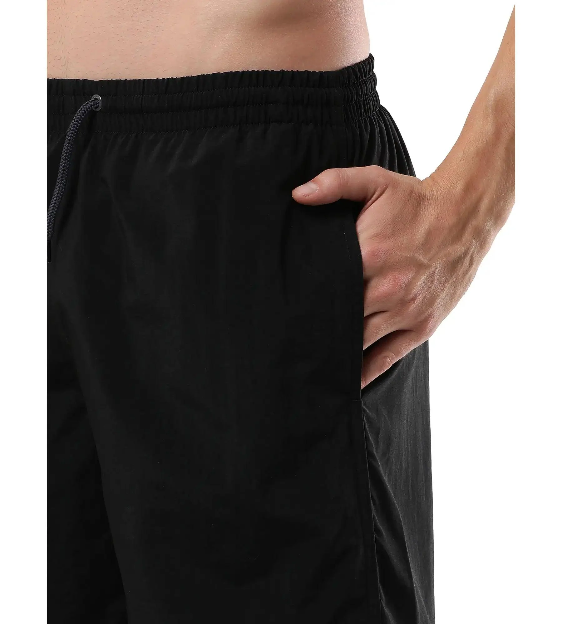 Men's Recycled Nylon Essential Watershorts - Black & Oxid Grey - Image 8