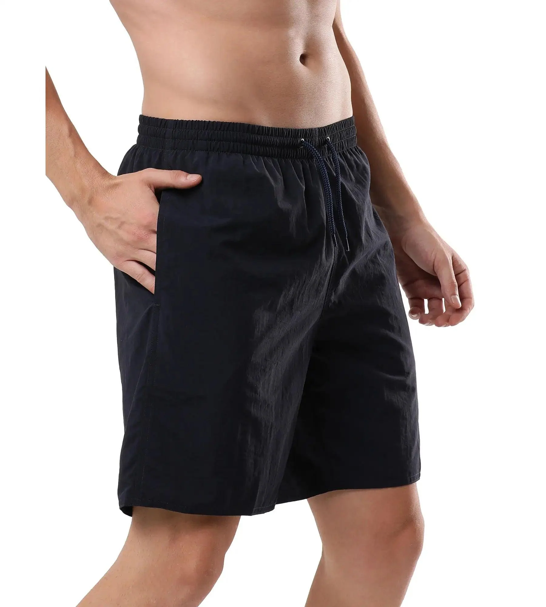 Men's Recycled Nylon Essential Watershorts - True Navy & White - Image 4