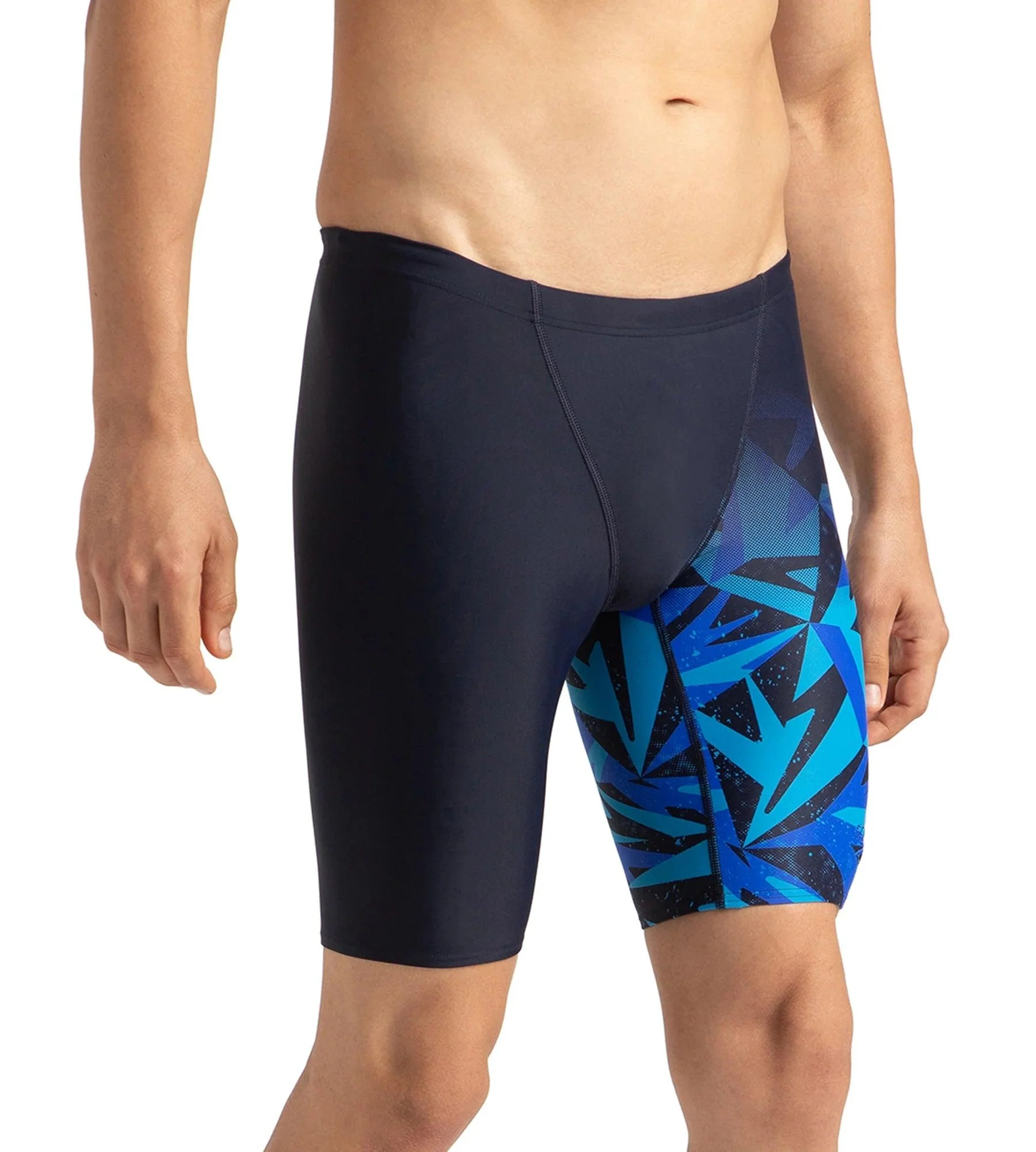 Men's Endurance 10 Hyperboom V Cut Jammer - True Navy & Blue Flame - Image 4