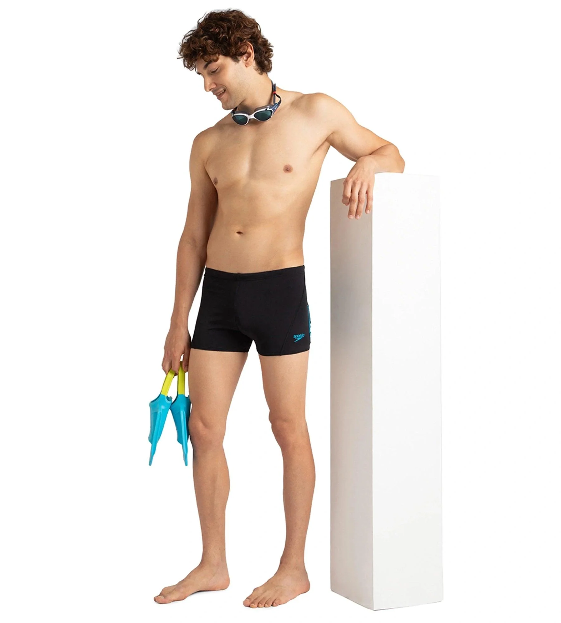 Men's Endurance+ Essential Splice Aquashort - Black & Bolt - Image 7