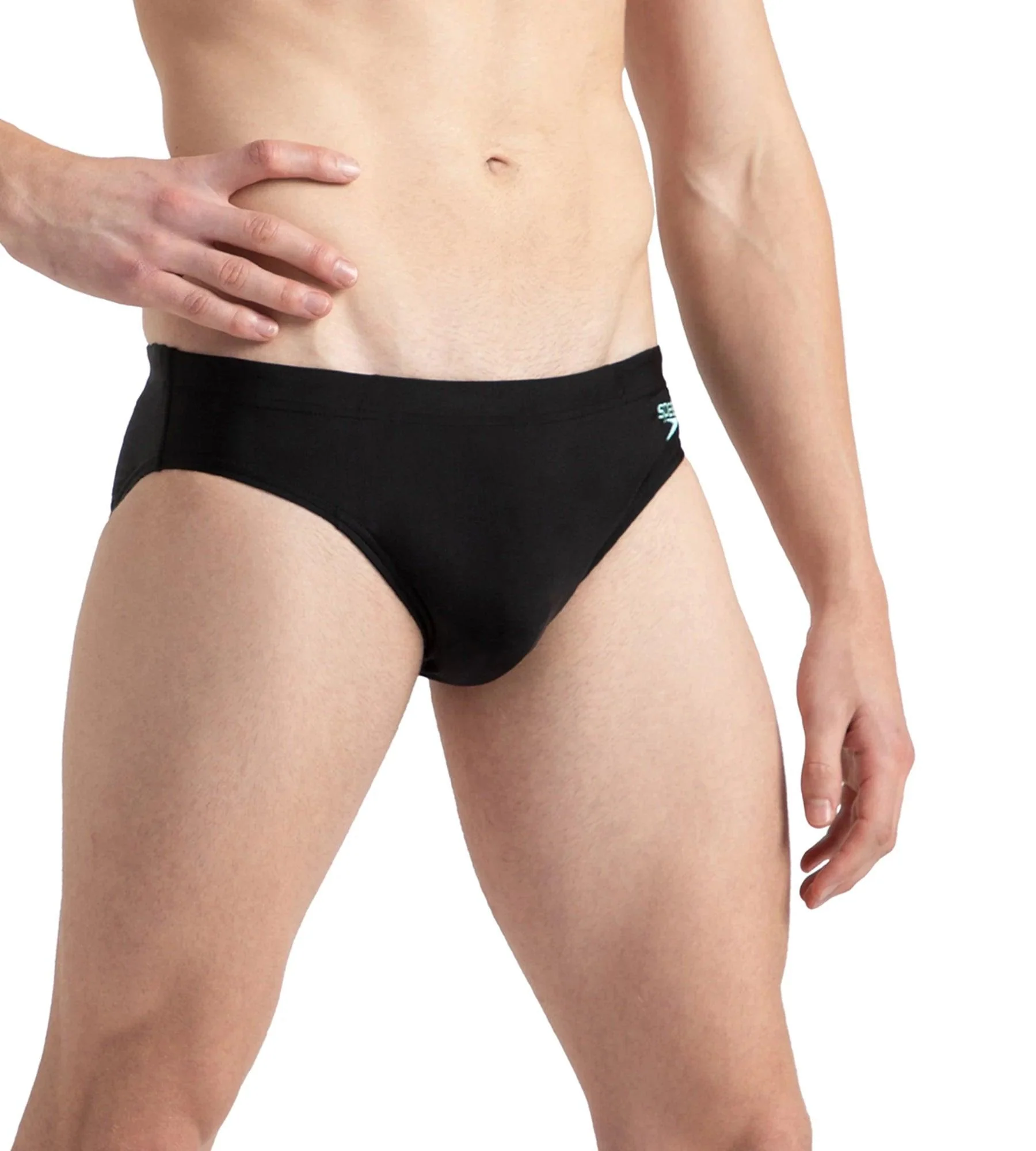 Men's Endurance10 Essential Lycra Brief - Black & Arctic Glass - Image 6