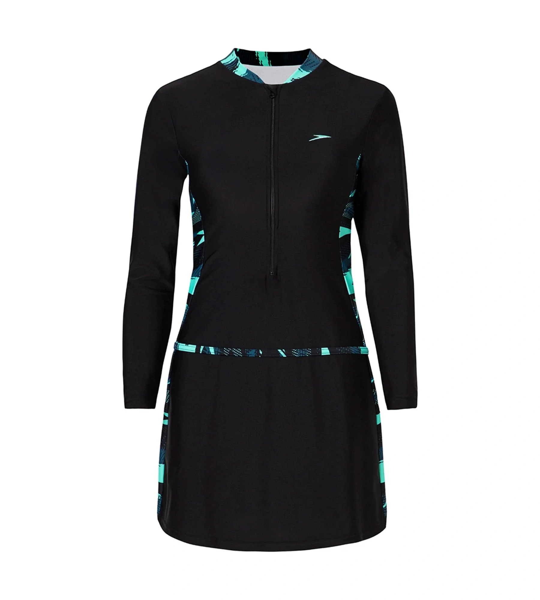 Women's Endurance10 Two Piece Closedback Full Body Suit - Black, Dark Teal & Arctic Glass - Image 8