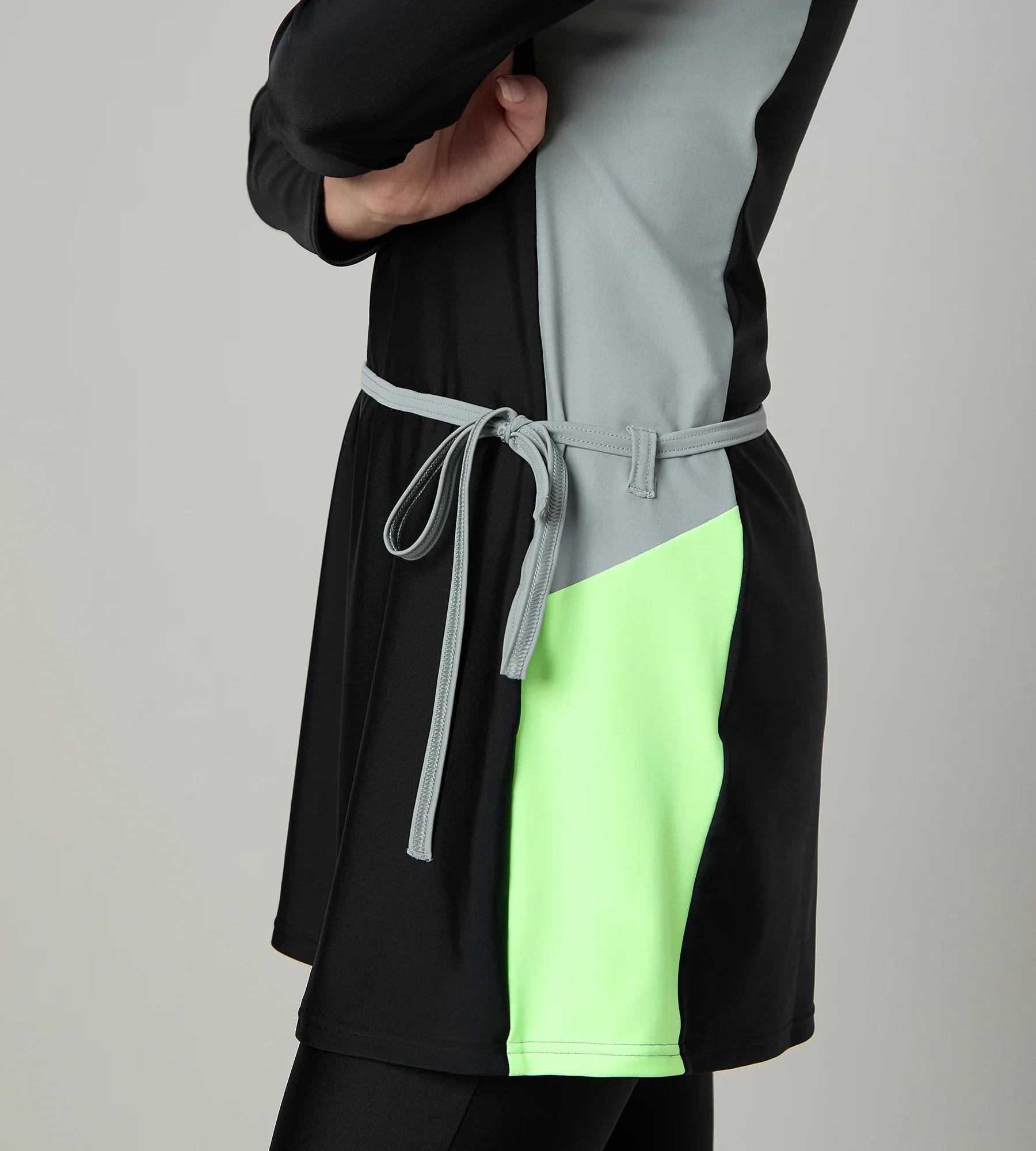 Women's Endurance10 Two Piece Closedback Full Body Suit - Black, Monument & Pale Clover - Image 9